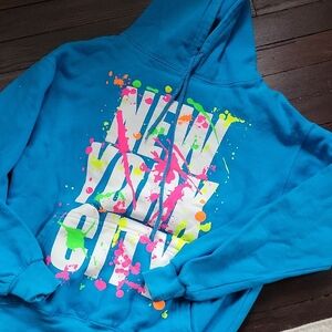 Blue NYC Graphic Hoodie